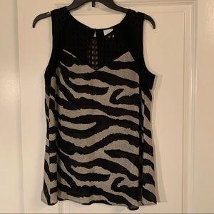 CAbi Animal Print Tank - Size Small